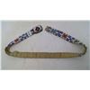 Image 3 : REGALIA - BEADED CANVAS BELT - 35" (SOME WEAR)