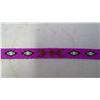 Image 2 : REGALIA - CHILD'S LOOMED BEADED BELT - PINK WITH MOTIF - 20"