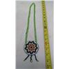 Image 1 : REGALIA - BEADED MEDALLION - FLOWER MOTIF