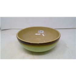 MEDALTA BOWL - GREEN/BROWN RIM