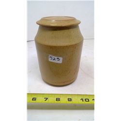STONEWARE HONEY JAR WITH LID