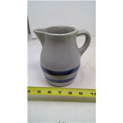 STONEWARE PITCHER BLUE BANDED