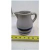 Image 1 : STONEWARE PITCHER BLUE BANDED