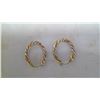 Image 2 : 14Kt ROSE GOLD & WHITE GOLD EARRINGS