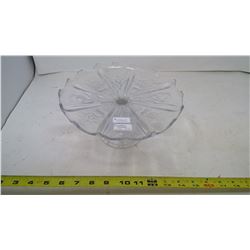 PRESSED GLASS CAKE STAND - CANADIAN THISTLE CIRCA 1910