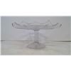 Image 2 : PRESSED GLASS CAKE STAND - CANADIAN THISTLE CIRCA 1910