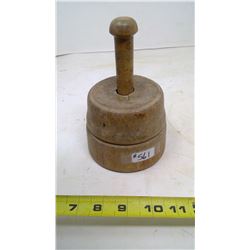 LARGE WOOD BUTTER MOLD