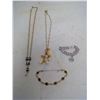 Image 1 : LOT OF SARAH COVENTRY JEWELRY - 2 NECKLACES / 2 BRACELETS