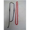 Image 4 : LOT OF 1940'S GLASS BEAD NECKLACES