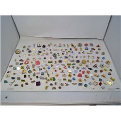 TIN OF LAPEL PINS