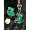 Image 1 : MALACHITE OWL AND MALACHITE CRYSTAL