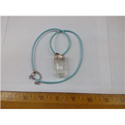 DOUBLE CRYSTAL NECKLACE - SILVER MOUNT