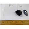 Image 3 : OBSIDIAN NECKLACE - 925 SILVER CHAIN AND SHARPENED STONE