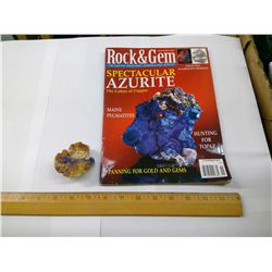 AZURITE AND MAGAZINE