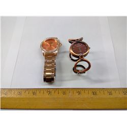 TWO COPPER WATCHES