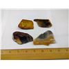 Image 1 : FOUR ASSORTED POLISHED SLABS