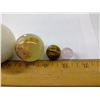 Image 2 : MARBLE, ONYX, TIGER EYE AND ROSE QUARTZ SPHERES