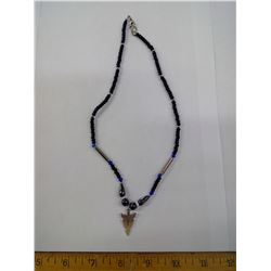 HANDMADE HEMATITE NECKLACE BY LOCAL BEADER JEAN E.