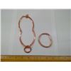 Image 1 : COPPER NECKLACE AND BRACELET SET