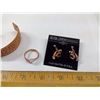 Image 2 : COPPER BRACELET, RING AND EAGLE EARRINGS