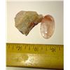 Image 3 : RED QUARTZ CRYSTAL AND NATURAL POLISHED CABACHON