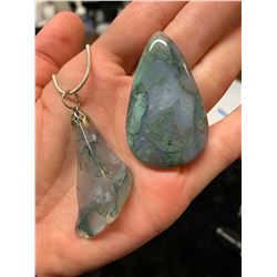 MONTANA TREE AGATE NECKLACE AND CABACHON