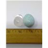Image 1 : AMAZONITE AND QUARTZ CRYSTAL EGGS