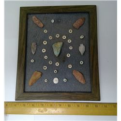 SHARPENED STONES AND BONE BEADS