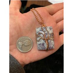 COPPER WRAPPED PURPLE CRYSTAL