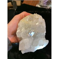 LARGE ARKANSAS QUARTZ CRYSTAL AND MAGAZINE