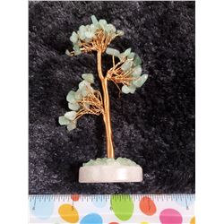 AVENTURINE, ROSE QUARTZ AND COPPER TREE