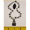 Image 1 : SNOWFLAKE OBSIDIAN NECKLACE AND SPECIMAN