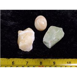 ORANGE AND GREEN CALCITE