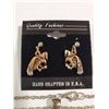 Image 3 : COPPER EARRINGS & EAGLE PENDANT NECKLACE