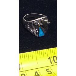Wolf Stone Chip Ring - Size 8.5