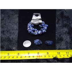 Sodalite Bracelet and 2 Stones