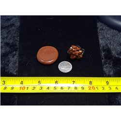 Goldstone Worry Stone and Ring