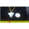 Image 2 : Amazonite Buffalo Head Necklace and Soap Stone Carving