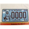 Image 1 : 1961 Yukon sample license plate