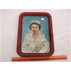 Vintage Queen Elizabeth serving tray