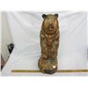 Image 1 : Large Hand carved bear statue