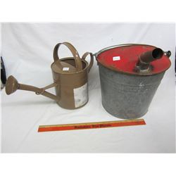 Water bucket and watering can