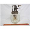 Image 1 : Glass 1 gallon butter churn good condition