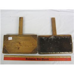 Antique pair of wool carders