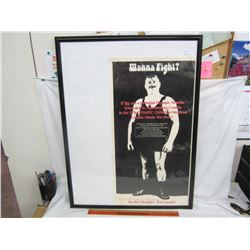 Rare 1970's Olympics wrestling poster advertising