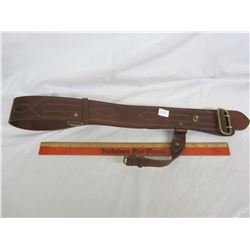 Vintage brown leather gun belt
