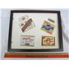 Image 2 : Framed vintage beer bottle labels