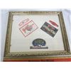 Image 2 : Framed vintage beer bottle labels