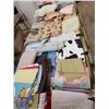 Image 1 : Huge lot of misc fabric and material pieces & scraps. 3 full boxes!