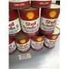 Image 3 : TWELVE SHELL OIL TINS - OPENED TOPS
